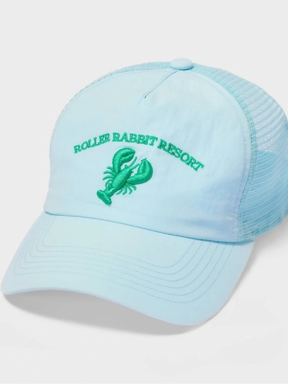 NWT Roller Rabbit Green Lobster Blue Hat